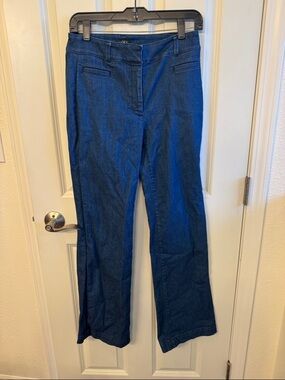 LOFT Dark Blue Denim Jeans with Classic Waistband